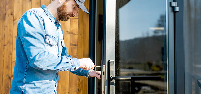 Frameless Glass Storefront Door Locks Replacement in Calabasas, CA